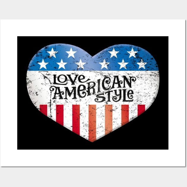 Love American Style Wall Art by MindsparkCreative